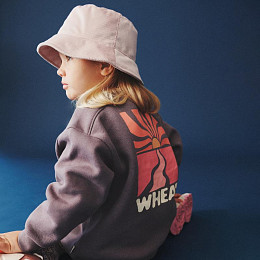 Панама вельветовая утепленная Wheat "Lomaio Rose Powder", розовая акварель,